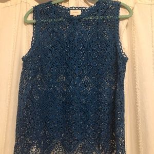 Lacework Shell in Cobalt Blue